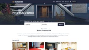Sitio web hotelero hoteles ruta costera