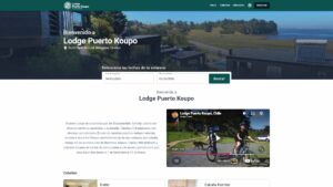 Sitio web hotelero Lodge Puerto Koupo