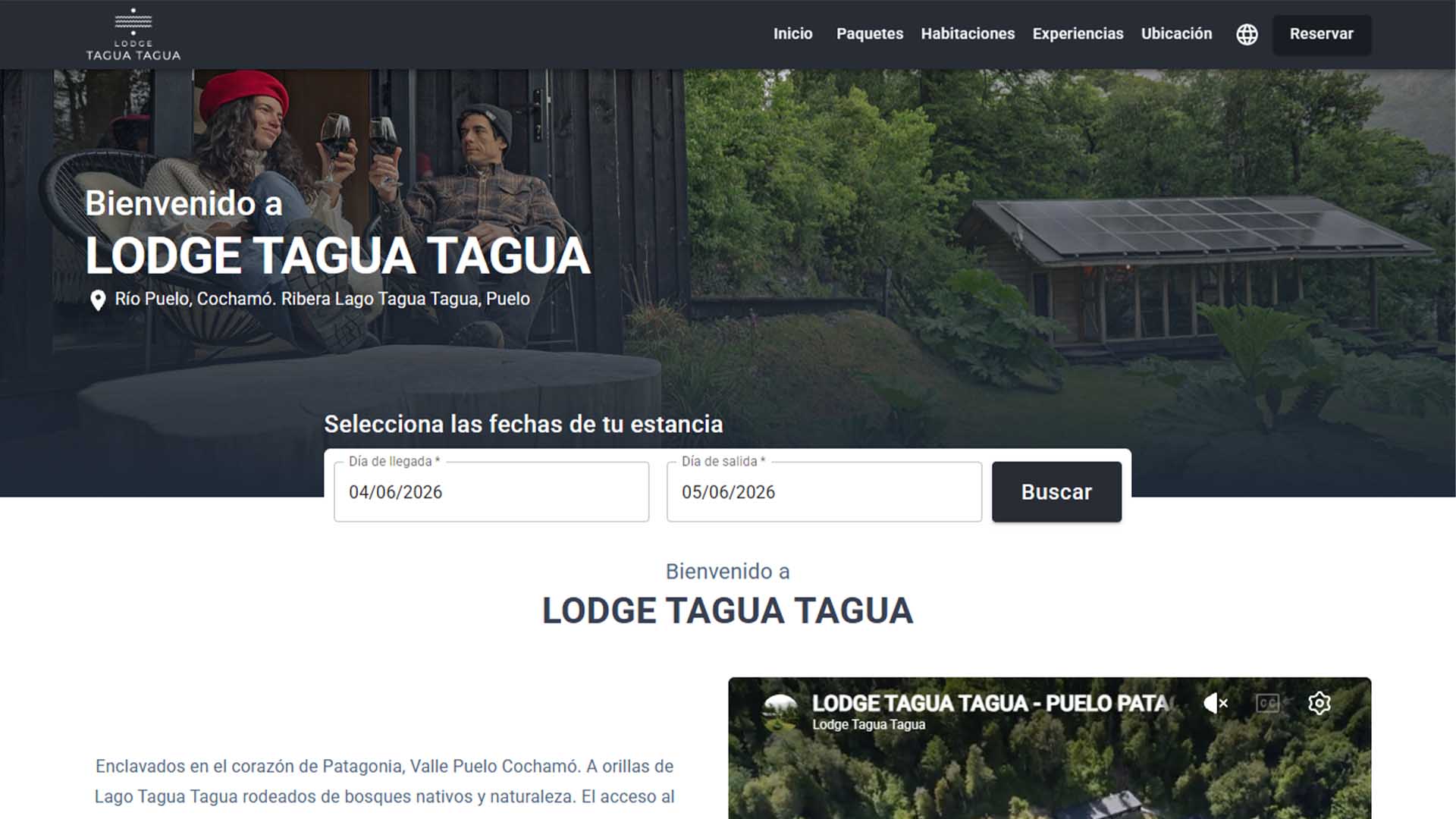 Sitio Web Lodge Tagua Tagua